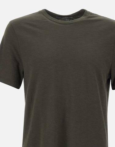 KANGRA T-shirt in cotone fiammato BROWN Uomo 