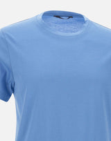 KANGRA T-shirt in cotone e modal Light Blue Uomo 