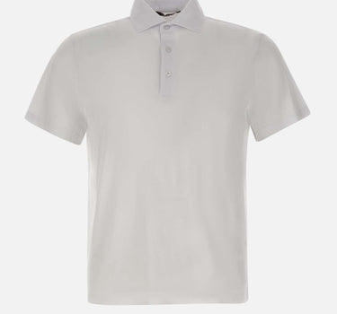 KANGRA Polo in cotone e modal WHITE Uomo 