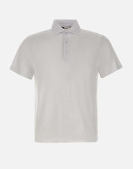 KANGRA Polo in cotone e modal WHITE Uomo 