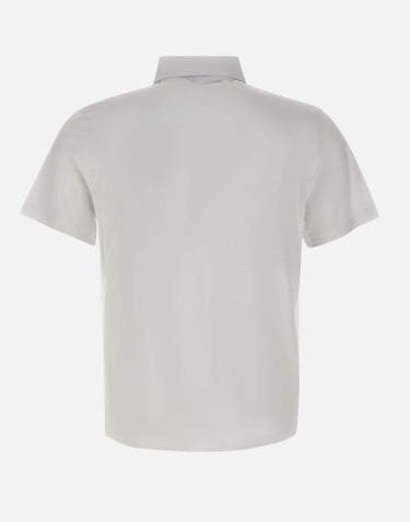 KANGRA Polo in cotone e modal WHITE Uomo 