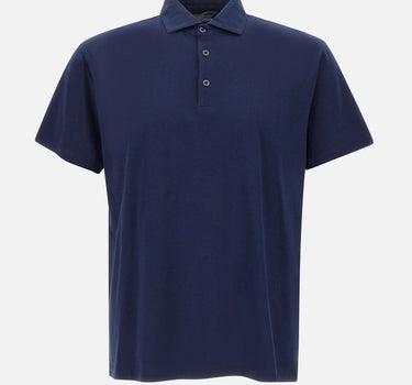 KANGRA Polo in cotone e modal BLUE Uomo 
