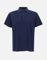 KANGRA Polo in cotone e modal BLUE Uomo 