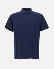 KANGRA Polo in cotone e modal BLUE Uomo 