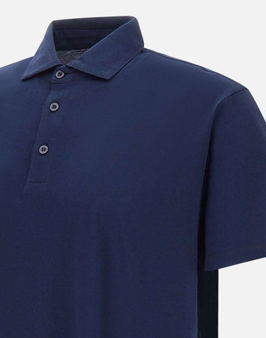 KANGRA Polo in cotone e modal BLUE Uomo 
