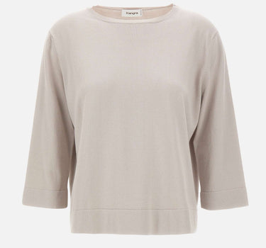 KANGRA Maglia in cotone girocollo boxing GREY Donna 