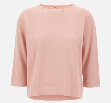 KANGRA Maglia in cotone girocollo boxing Pink Donna 