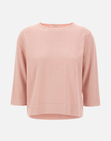 KANGRA Maglia in cotone girocollo boxing Pink Donna 