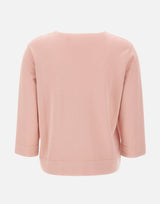 KANGRA Maglia in cotone girocollo boxing Pink Donna 