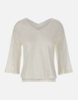 KANGRA Maglia in cotone WHITE Donna 