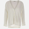 KANGRA Cardigan in cotone WHITE Donna 