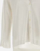 KANGRA Cardigan in cotone WHITE Donna 