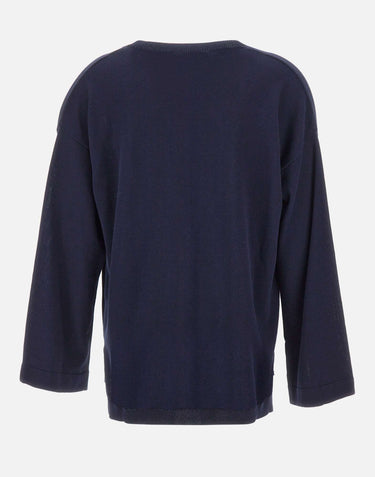 KANGRA Cardigan in cotone BLUE Donna 