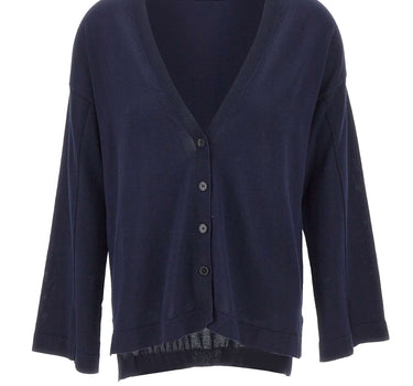 KANGRA Cardigan in cotone BLUE Donna 