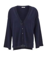 KANGRA Cardigan in cotone BLUE Donna 