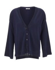 KANGRA Cardigan in cotone BLUE Donna 