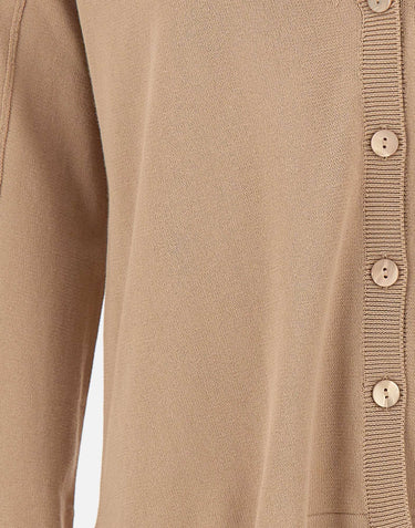 KANGRA Cardigan in cotone BEIGE Donna 