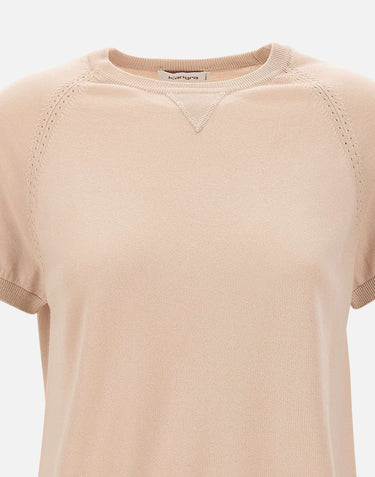 KANGRA Maglia in cotone BEIGE Donna 