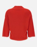 KANGRA Cardigan con frange RED Donna 