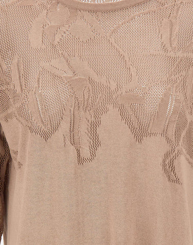 KANGRA Maglia in cotone BEIGE Donna 