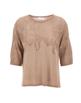 KANGRA Maglia in cotone BEIGE Donna 