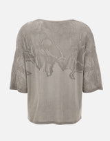 KANGRA Maglia in cotone GREY Donna 