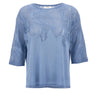 KANGRA Maglia in cotone Light Blue Donna 