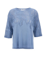 KANGRA Maglia in cotone Light Blue Donna 
