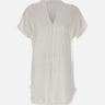 KANGRA Cardigan lungo punzonato WHITE Donna 