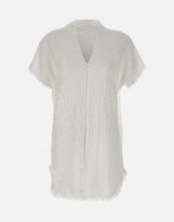 KANGRA Cardigan lungo punzonato WHITE Donna 