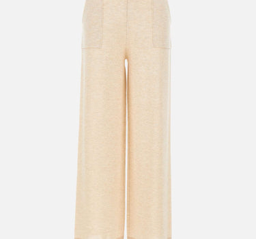 KANGRA Pantaloni palazzo in maglia BEIGE Donna 