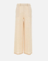 KANGRA Pantaloni palazzo in maglia BEIGE Donna 