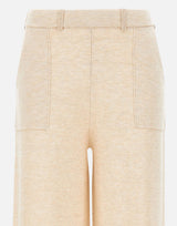 KANGRA Pantaloni palazzo in maglia BEIGE Donna 