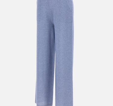 KANGRA Pantaloni palazzo in maglia Light Blue Donna 
