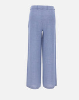 KANGRA Pantaloni palazzo in maglia Light Blue Donna 