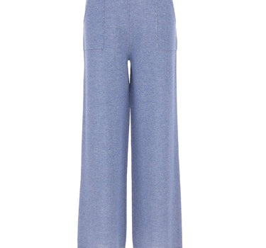 KANGRA Pantaloni palazzo in maglia Light Blue Donna 
