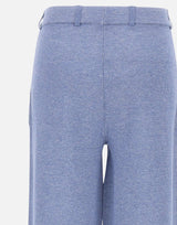 KANGRA Pantaloni palazzo in maglia Light Blue Donna 