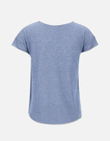 KANGRA Maglia a maniche corte in vanisé Light Blue Donna 