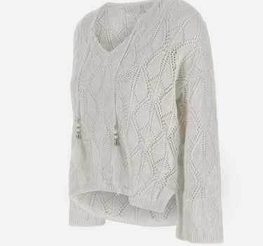 KANGRA Maglia in lino e cotone WHITE Donna 