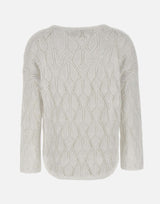 KANGRA Maglia in lino e cotone WHITE Donna 