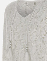 KANGRA Maglia in lino e cotone WHITE Donna 