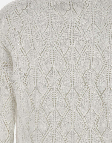 KANGRA Maglia in lino e cotone WHITE Donna 