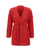 KANGRA Cardigan in cotone RED Donna 