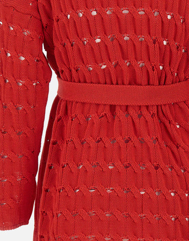 KANGRA Cardigan in cotone RED Donna 