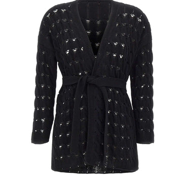 KANGRA Cardigan in cotone BLACK Donna 