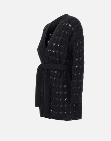 KANGRA Cardigan in cotone BLACK Donna 