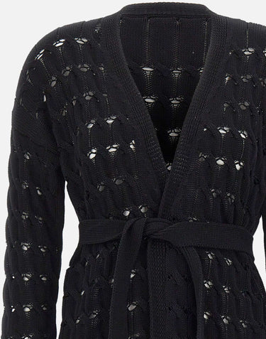 KANGRA Cardigan in cotone BLACK Donna 