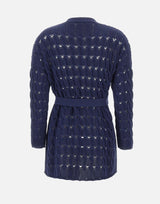 KANGRA Cardigan in cotone BLUE Donna 
