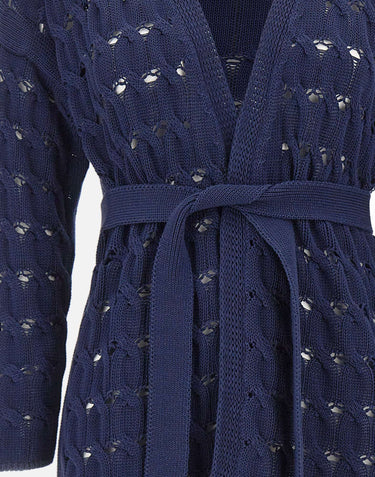 KANGRA Cardigan in cotone BLUE Donna 