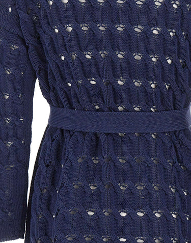 KANGRA Cardigan in cotone BLUE Donna 